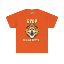 Load image into Gallery viewer, Stop "Lion" On Your Beats Unisex Heavy Cotton Tee