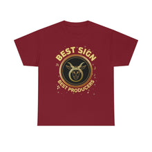 Load image into Gallery viewer, Taurus Best Sign Best Producers Unisex Heavy Cotton Tee