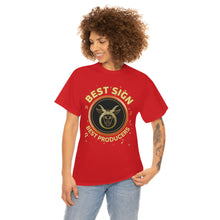 Load image into Gallery viewer, Taurus Best Sign Best Producers Unisex Heavy Cotton Tee