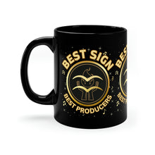Load image into Gallery viewer, Aquarius Best Sign Best Producers 11oz Black Mug