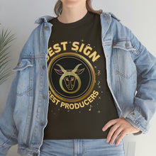 Load image into Gallery viewer, Taurus Best Sign Best Producers Unisex Heavy Cotton Tee