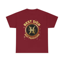 Load image into Gallery viewer, Pisces Best Sign Best Producers Unisex Heavy Cotton T-Shirt