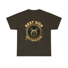 Load image into Gallery viewer, Taurus Best Sign Best Producers Unisex Heavy Cotton Tee