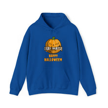 Load image into Gallery viewer, Pay Da Producer® &quot;I Eat Beats Happy Halloween&quot; Pumpkin Head Heavy Blend™ Hooded Sweatshirt
