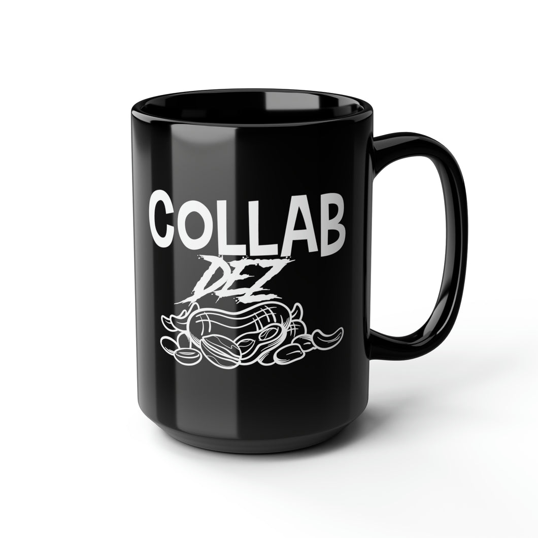 Collab Dez Nutts Black Mug, 15oz