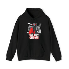 Load image into Gallery viewer, Pay Da Producer® &quot;Your Beats S*CK!&quot; Vampire Halloween Heavy Blend™ Hooded Sweatshirt
