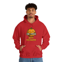 Load image into Gallery viewer, Pay Da Producer® &quot;I Eat Beats Happy Halloween&quot; Pumpkin Head Heavy Blend™ Hooded Sweatshirt
