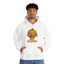 Load image into Gallery viewer, Pay Da Producer® &quot;I Eat Beats Happy Halloween&quot; Pumpkin Head Heavy Blend™ Hooded Sweatshirt
