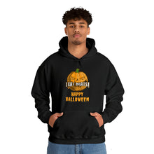 Load image into Gallery viewer, Pay Da Producer® &quot;I Eat Beats Happy Halloween&quot; Pumpkin Head Heavy Blend™ Hooded Sweatshirt
