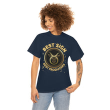 Load image into Gallery viewer, Taurus Best Sign Best Producers Unisex Heavy Cotton Tee
