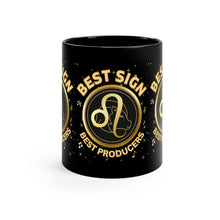 Load image into Gallery viewer, Leo Best Sign Best Producers 11oz Black Mug
