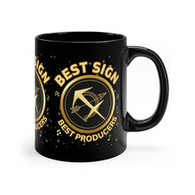 Load image into Gallery viewer, Sagittarius Best Sign Best Producers 11oz Black Mug
