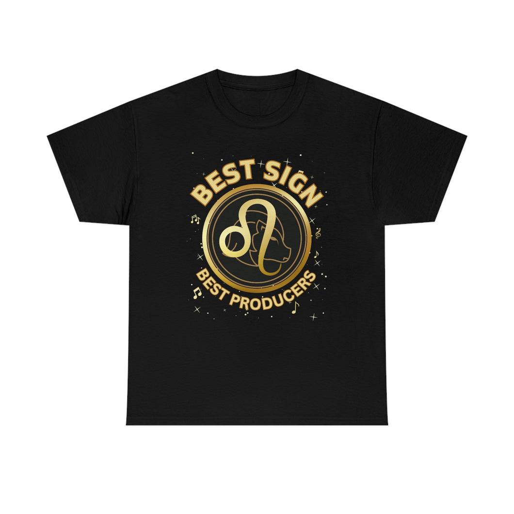 Leo Best Sign Best Producers Unisex Heavy Cotton T-shirt