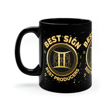 Load image into Gallery viewer, Gemini Best Sign Best Producers 11oz Black Mug
