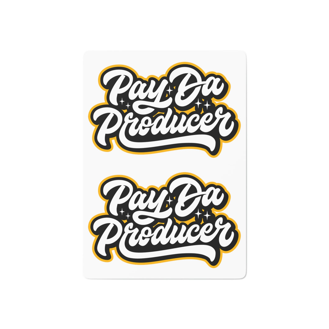 Pay Da Producer Custom Poker Cards