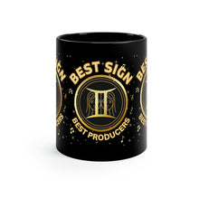 Load image into Gallery viewer, Gemini Best Sign Best Producers 11oz Black Mug
